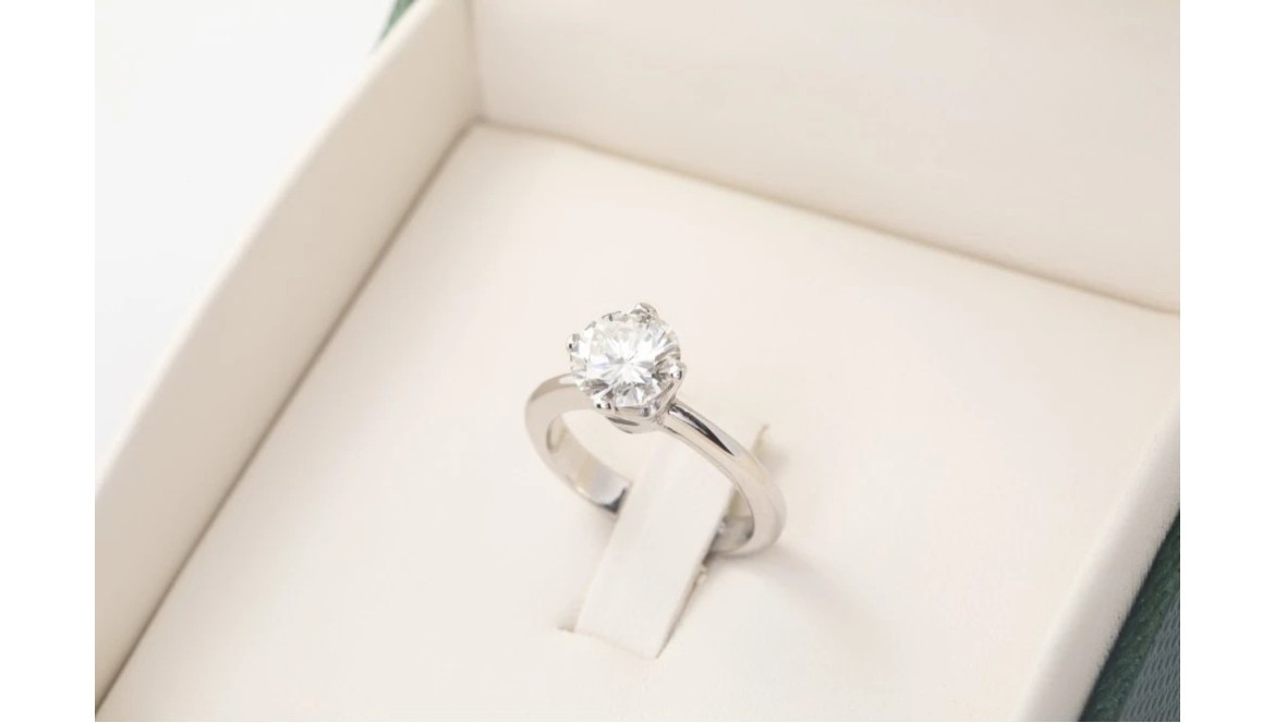 El triunfo del minimalismo y la pureza gema: El anillo solitario de compromiso con diamante